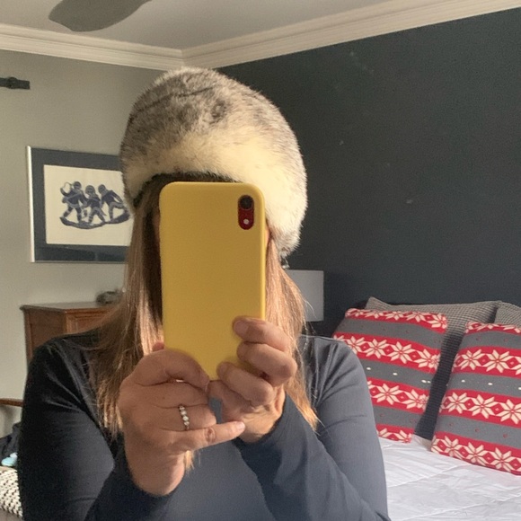 Vintage women's real crossed mink fur turban style hat - Picture 9 of 9